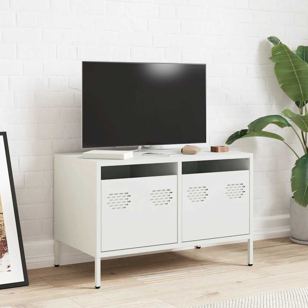 vidaXL TV Cabinet White 68x39x43,5 cm Cold-rolled Steel