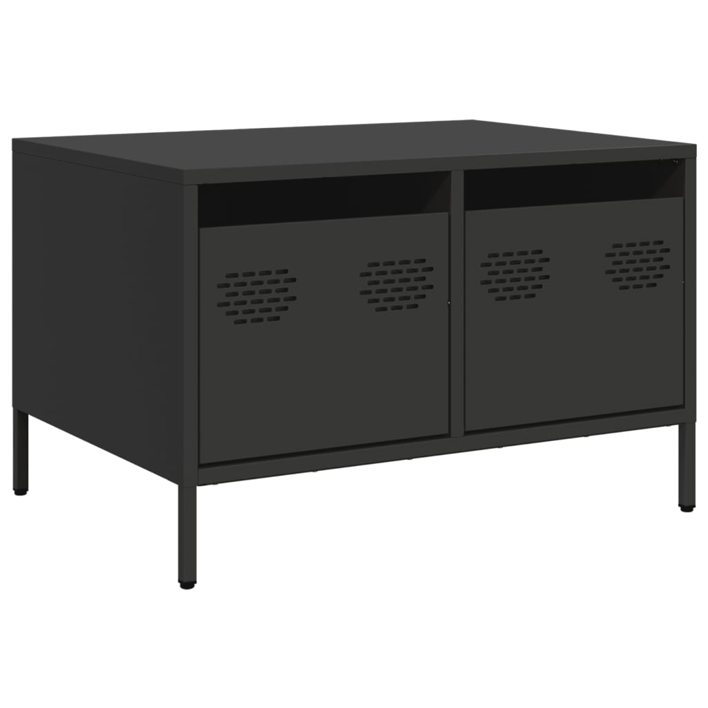 vidaXL TV Cabinet Black 68x50x43.5 cm Cold-rolled Steel