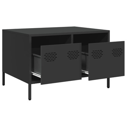 vidaXL TV Cabinet Black 68x50x43.5 cm Cold-rolled Steel