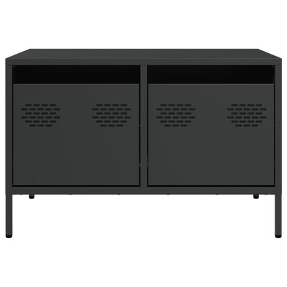 vidaXL TV Cabinet Black 68x50x43.5 cm Cold-rolled Steel