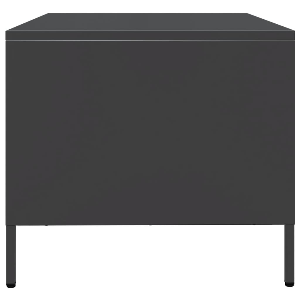 vidaXL TV Cabinet Black 68x50x43.5 cm Cold-rolled Steel