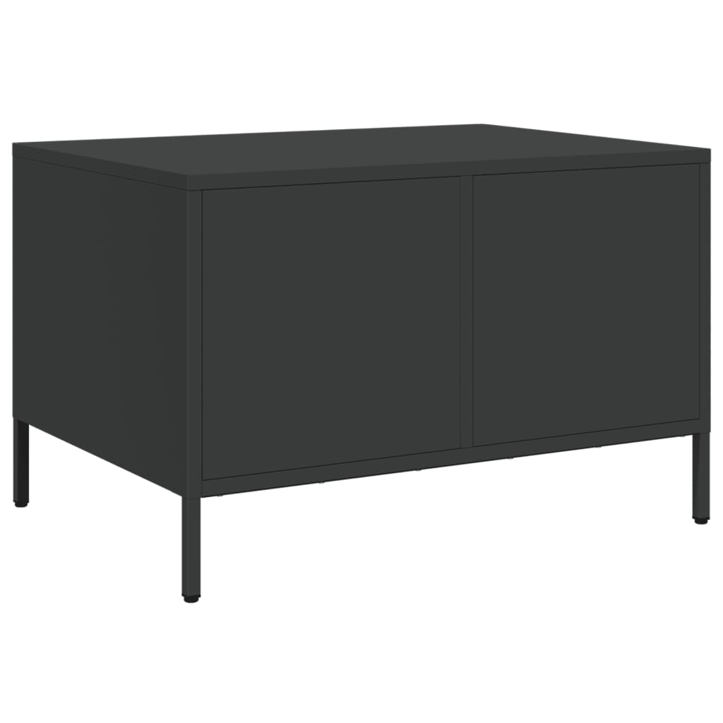 vidaXL TV Cabinet Black 68x50x43.5 cm Cold-rolled Steel