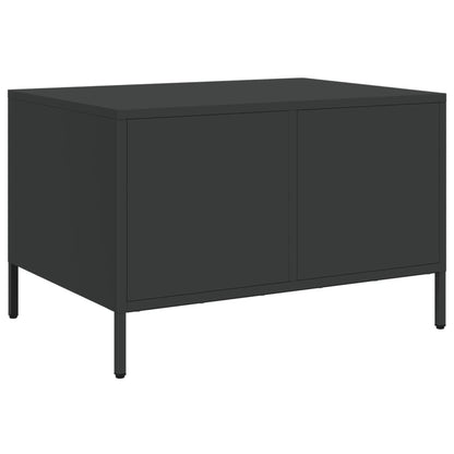 vidaXL TV Cabinet Black 68x50x43.5 cm Cold-rolled Steel