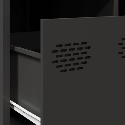 vidaXL TV Cabinet Black 68x50x43.5 cm Cold-rolled Steel