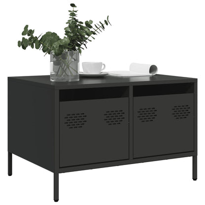 vidaXL TV Cabinet Black 68x50x43.5 cm Cold-rolled Steel