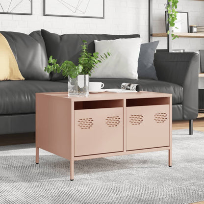 vidaXL TV Cabinet Pink 68x50x43.5 cm Cold-rolled Steel