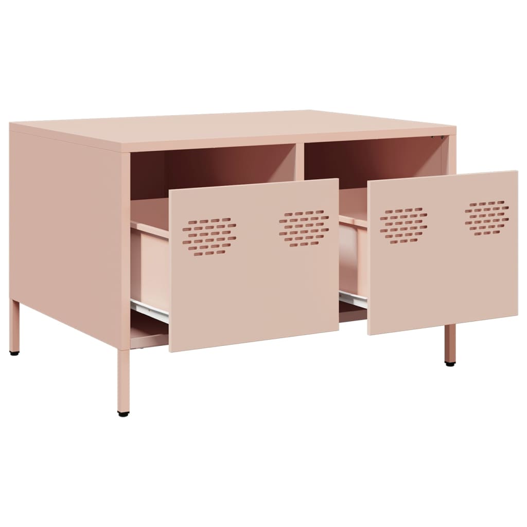 vidaXL TV Cabinet Pink 68x50x43.5 cm Cold-rolled Steel