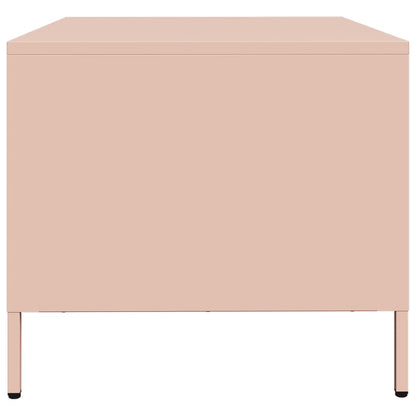 vidaXL TV Cabinet Pink 68x50x43.5 cm Cold-rolled Steel