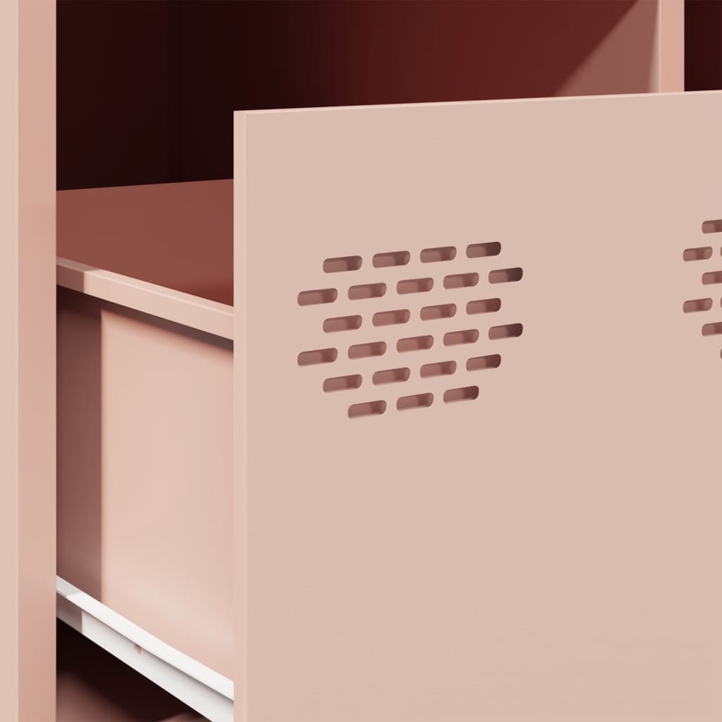 vidaXL TV Cabinet Pink 68x50x43.5 cm Cold-rolled Steel