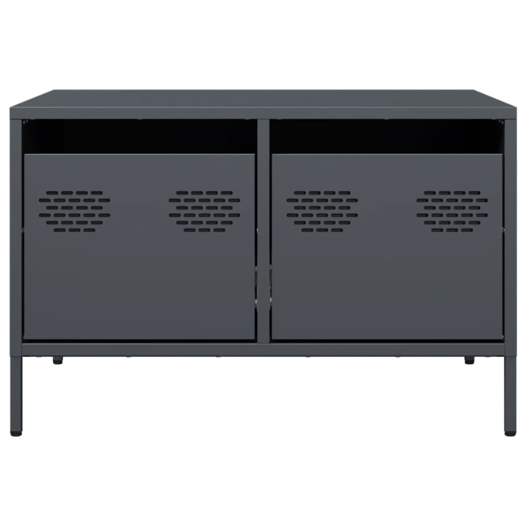 vidaXL TV Cabinet Anthracite 68x50x43.5 cm Cold-rolled Steel