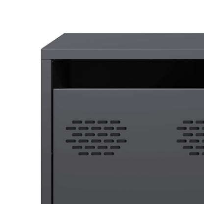vidaXL TV Cabinet Anthracite 68x50x43.5 cm Cold-rolled Steel
