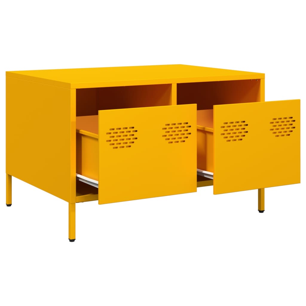 vidaXL TV Cabinet Mustard Yellow 68x50x43.5 cm Cold-rolled Steel