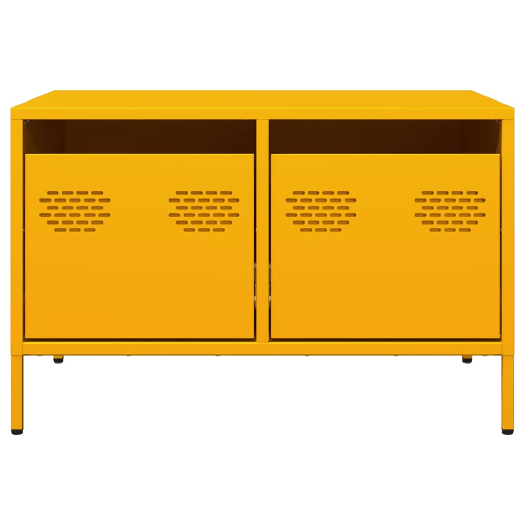 vidaXL TV Cabinet Mustard Yellow 68x50x43.5 cm Cold-rolled Steel