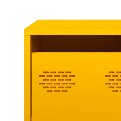 vidaXL TV Cabinet Mustard Yellow 68x50x43.5 cm Cold-rolled Steel