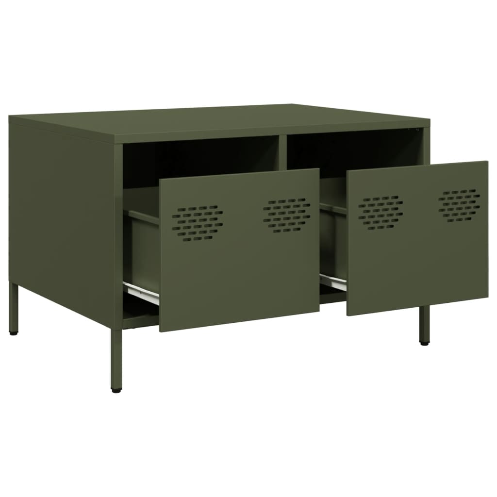 vidaXL TV Cabinet Olive Green 68x50x43.5 cm Cold-rolled Steel
