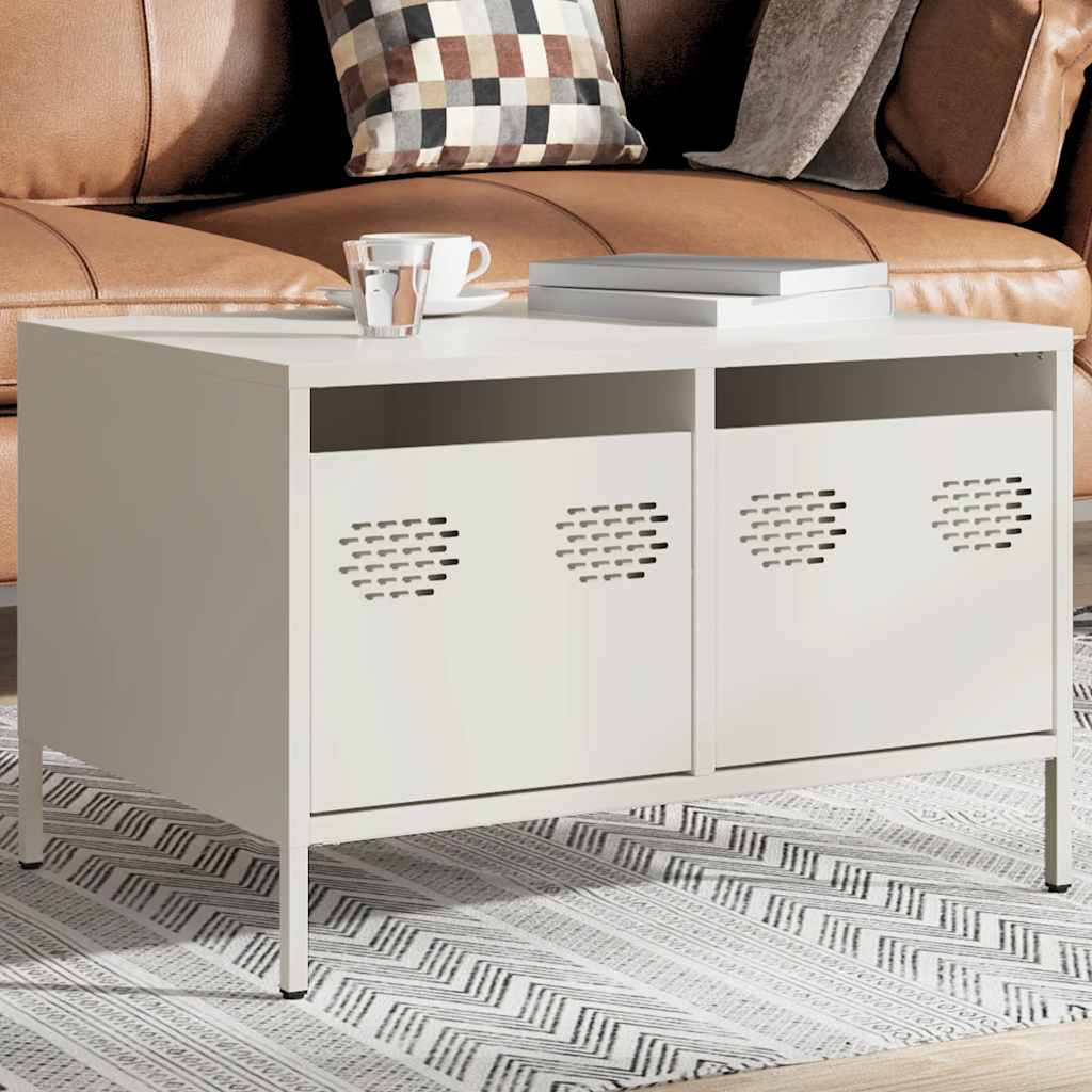 vidaXL TV Cabinet White 68x50x43.5 cm Cold-rolled Steel