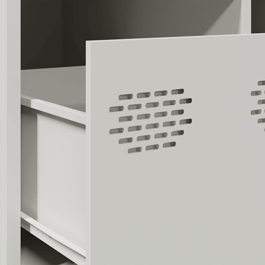 vidaXL TV Cabinet White 68x50x43.5 cm Cold-rolled Steel