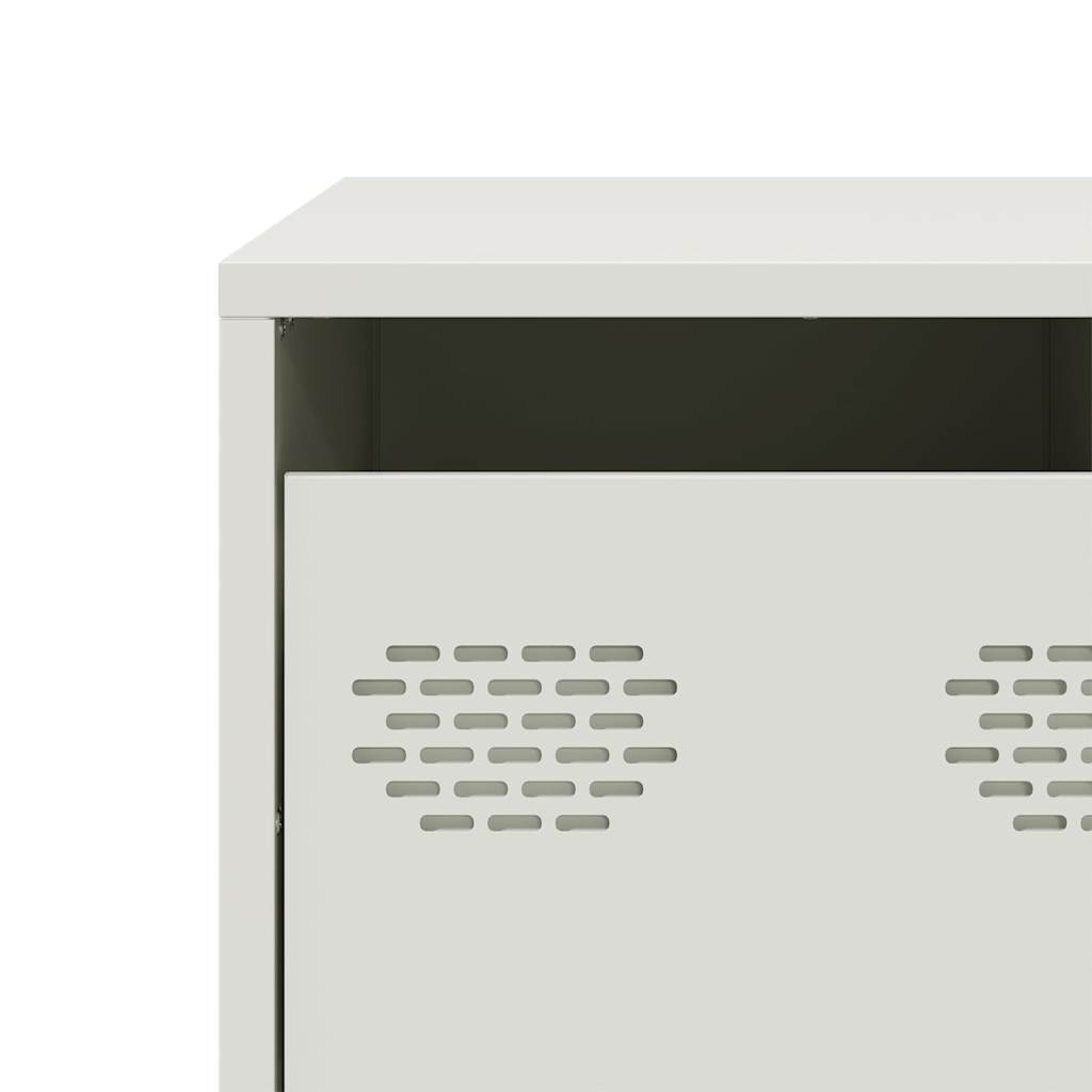 vidaXL TV Cabinet White 68x50x43.5 cm Cold-rolled Steel