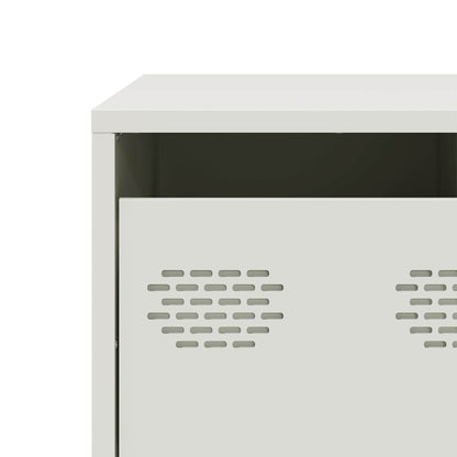 vidaXL TV Cabinet White 68x50x43.5 cm Cold-rolled Steel
