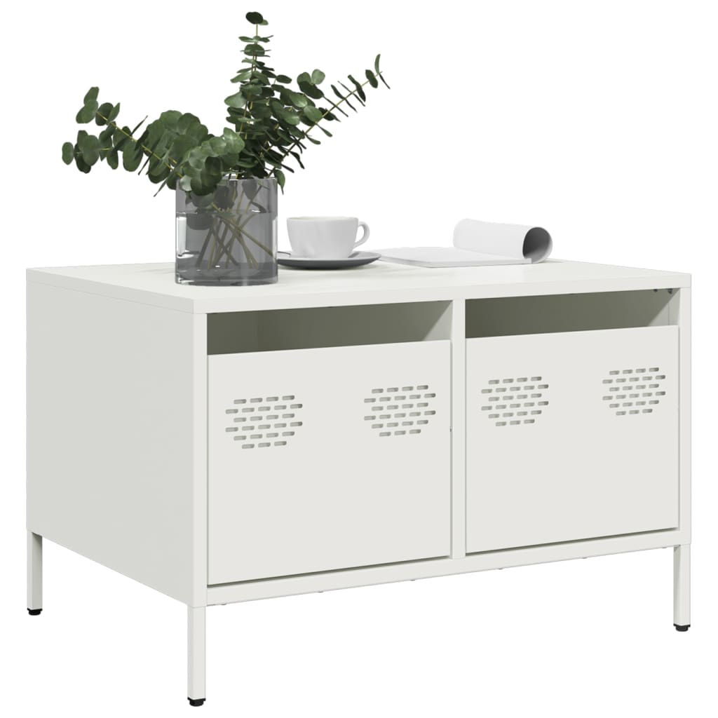 vidaXL TV Cabinet White 68x50x43.5 cm Cold-rolled Steel