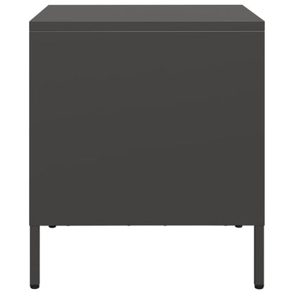 vidaXL Bedside Cabinets 2 pcs Black 35x39x43.5 cm Steel
