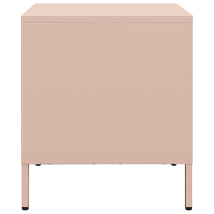 vidaXL Bedside Cabinets 2 pcs Pink 35x39x43,5 cm Steel