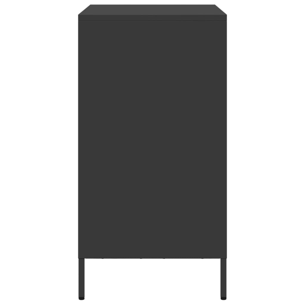 vidaXL Sideboard Black 68x39x73.5 cm Cold-rolled Steel