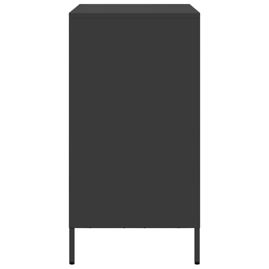 vidaXL Sideboard Black 68x39x73,5 cm Cold-rolled Steel