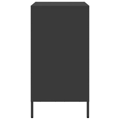 vidaXL Sideboard Black 68x39x73,5 cm Cold-rolled Steel