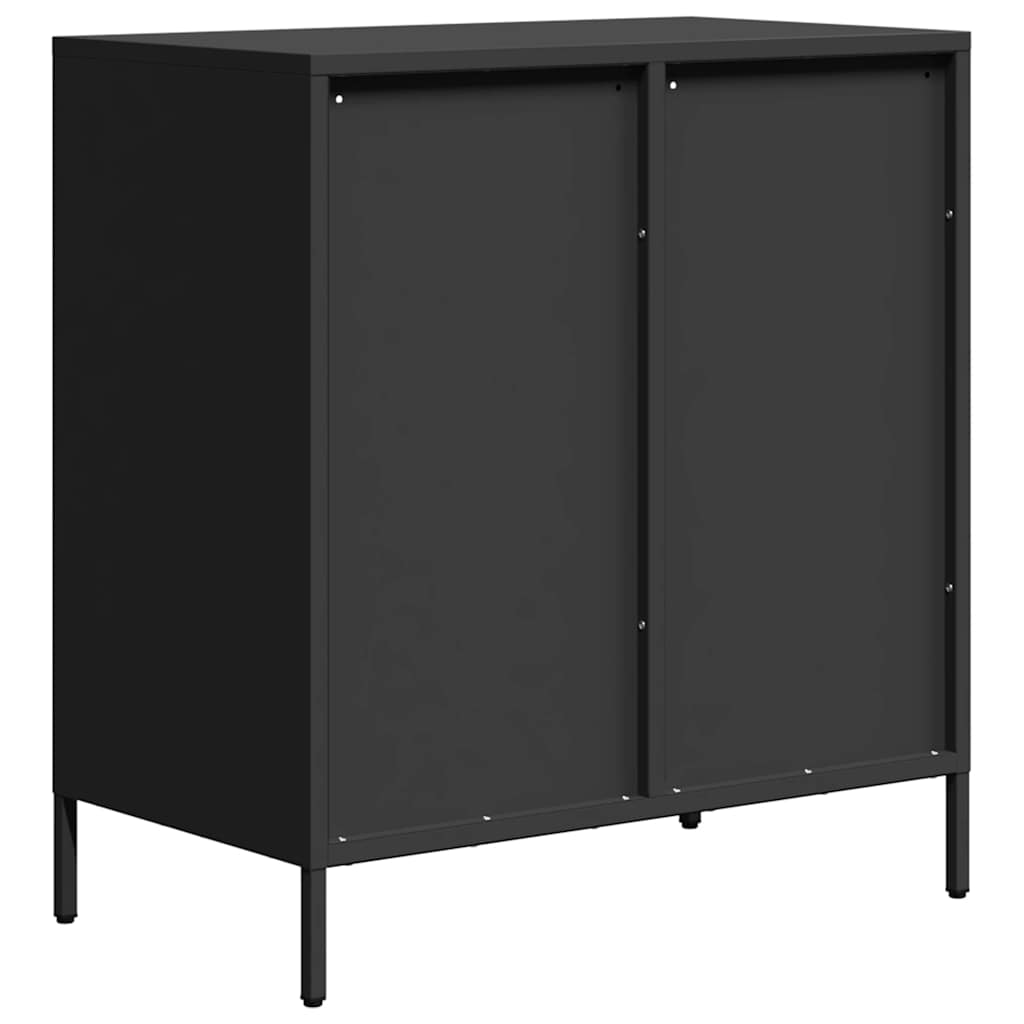 vidaXL Sideboard Black 68x39x73,5 cm Cold-rolled Steel