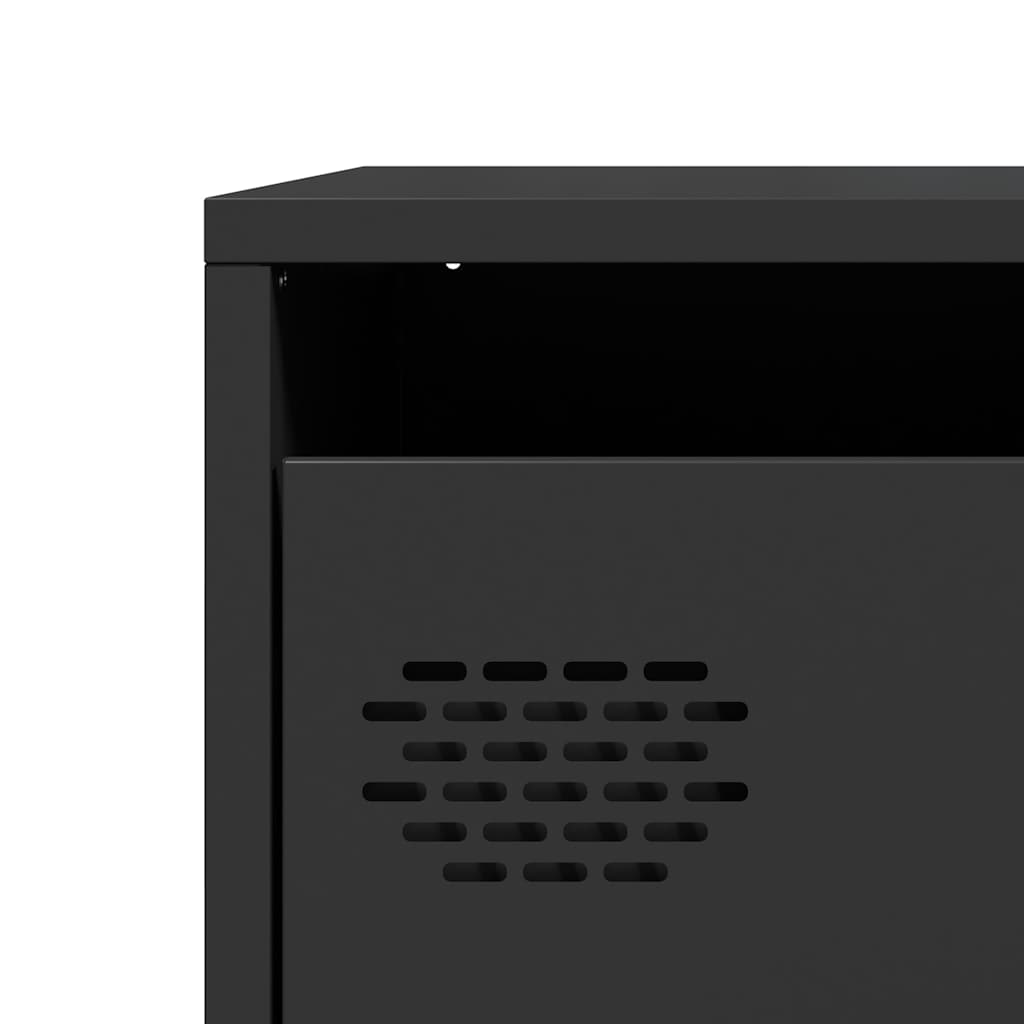 vidaXL Sideboard Black 68x39x73,5 cm Cold-rolled Steel