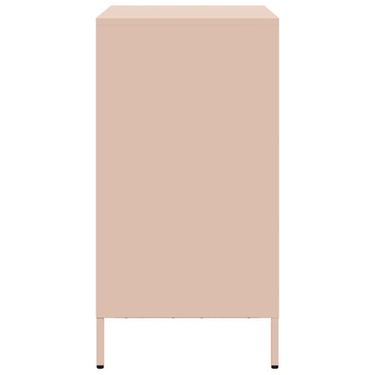 vidaXL Sideboard Pink 68x39x73.5 cm Cold-rolled Steel