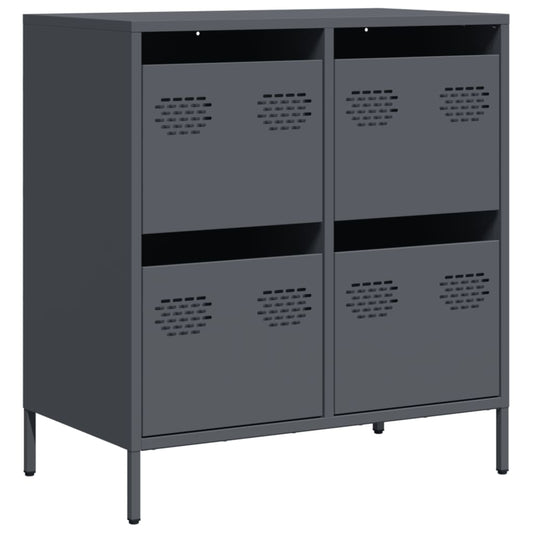 vidaXL Sideboard Anthracite 68x39x73,5 cm Cold-rolled Steel