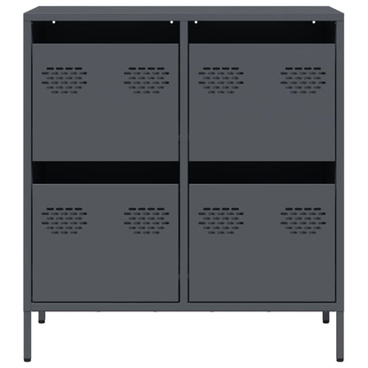 vidaXL Sideboard Anthracite 68x39x73,5 cm Cold-rolled Steel