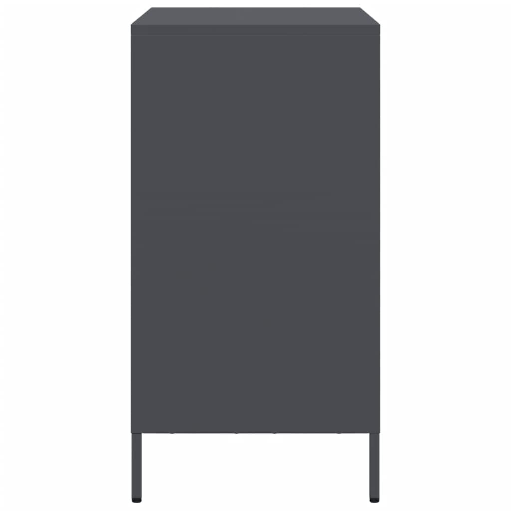 vidaXL Sideboard Anthracite 68x39x73,5 cm Cold-rolled Steel