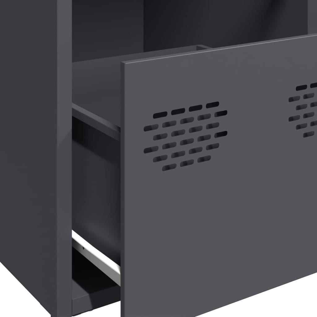 vidaXL Sideboard Anthracite 68x39x73,5 cm Cold-rolled Steel