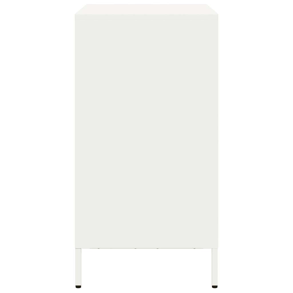 vidaXL Sideboard White 68x39x73.5 cm Cold-rolled Steel