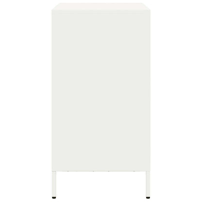 vidaXL Sideboard White 68x39x73.5 cm Cold-rolled Steel