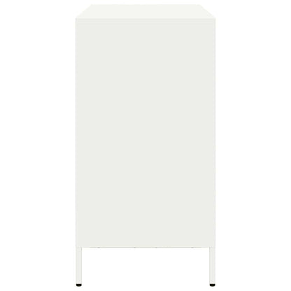 vidaXL Sideboard White 101.5x39x73.5 cm Cold-rolled Steel