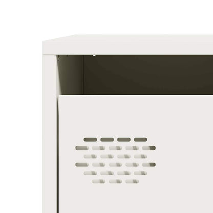 vidaXL Sideboard White 101,5x39x73,5 cm Cold-rolled Steel