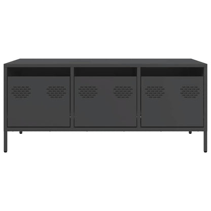 vidaXL Coffee Table Black 101.5x50x43.5 cm Cold-rolled Steel
