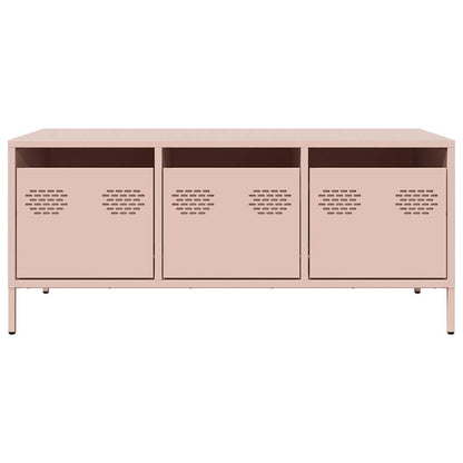 vidaXL Coffee Table Pink 101.5x50x43.5 cm Cold-rolled Steel