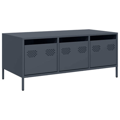 vidaXL Coffee Table Anthracite 101,5x50x43,5 cm Cold-rolled Steel