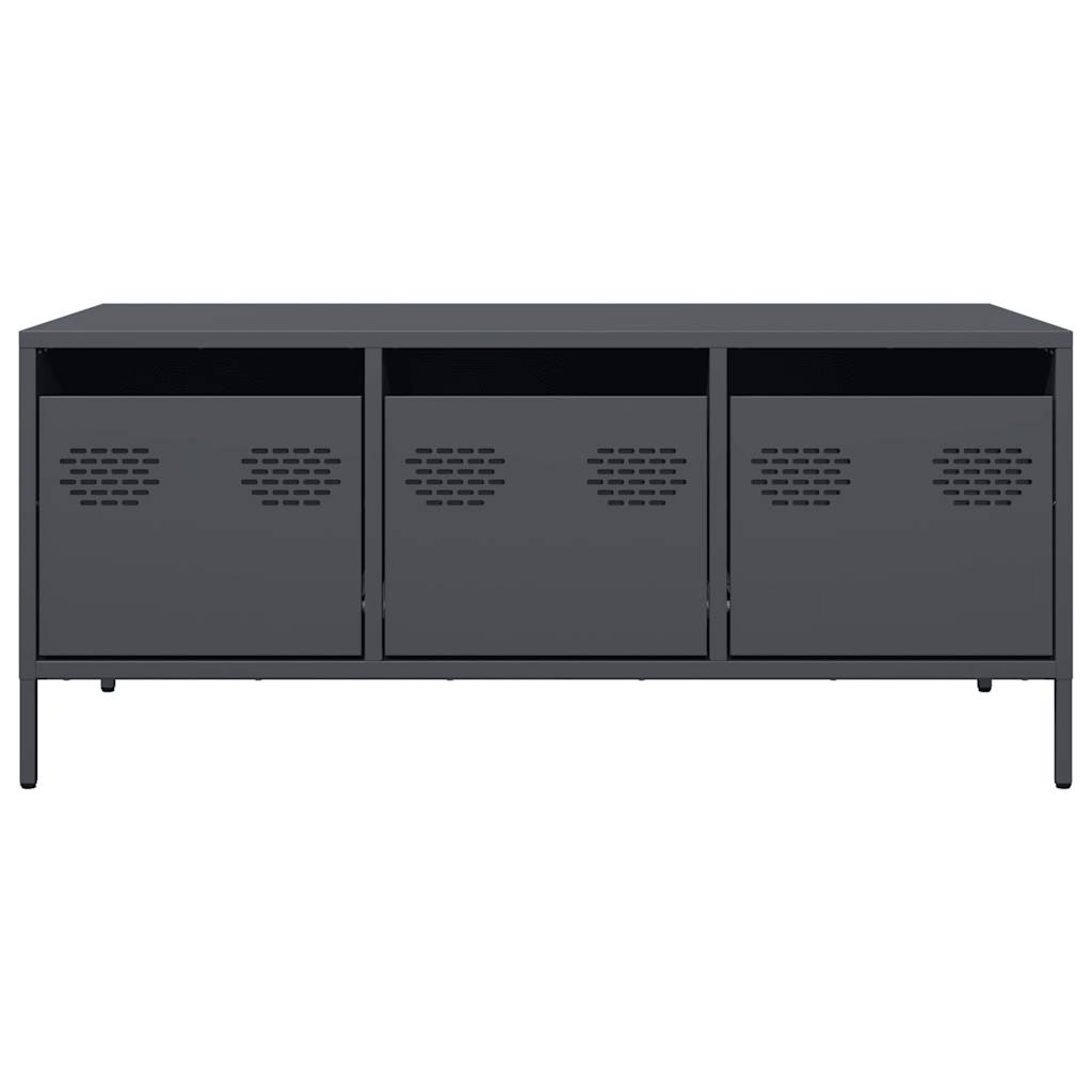 vidaXL Coffee Table Anthracite 101.5x50x43.5 cm Cold-rolled Steel