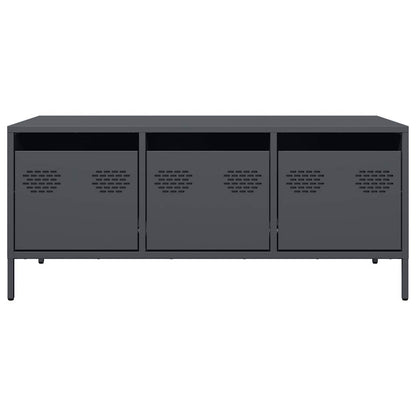 vidaXL Coffee Table Anthracite 101,5x50x43,5 cm Cold-rolled Steel