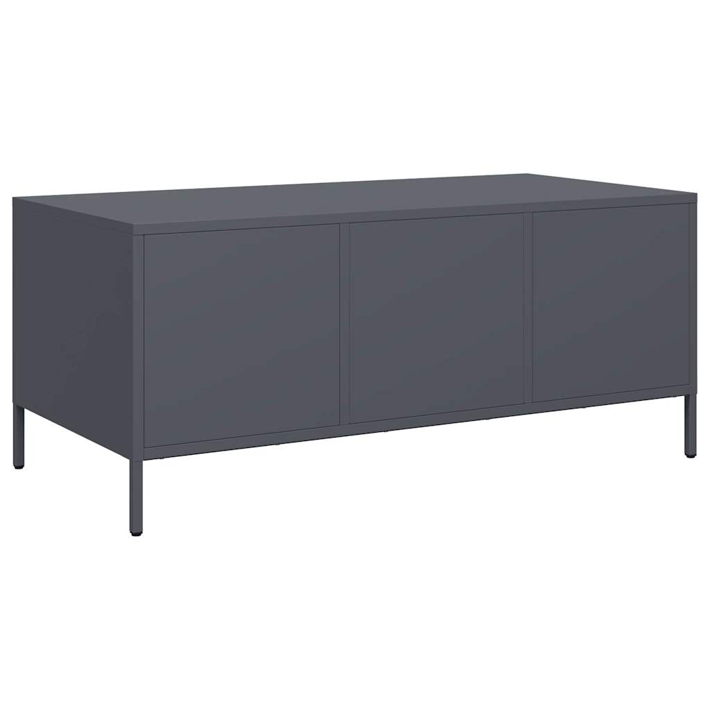 vidaXL Coffee Table Anthracite 101,5x50x43,5 cm Cold-rolled Steel
