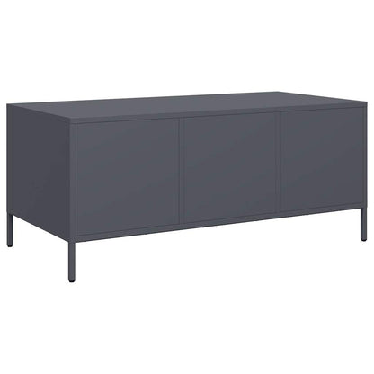 vidaXL Coffee Table Anthracite 101,5x50x43,5 cm Cold-rolled Steel