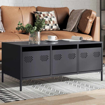 vidaXL Coffee Table Anthracite 101,5x50x43,5 cm Cold-rolled Steel