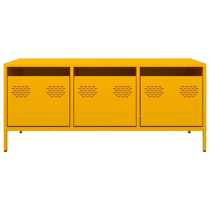 vidaXL Coffee Table Mustard Yellow 101.5x50x43.5 cm Cold-rolled Steel