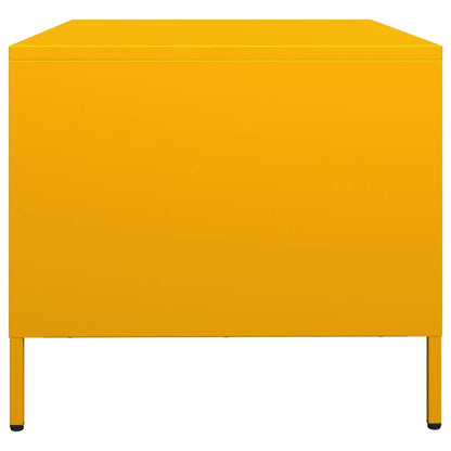 vidaXL Coffee Table Mustard Yellow 101.5x50x43.5 cm Cold-rolled Steel